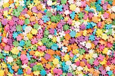 Colorful Sprinkles Background-Elena Veselova-Stretched Canvas