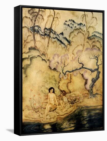 'Eleonora' by Edgar Allan Poe-Arthur Rackham-Framed Stretched Canvas