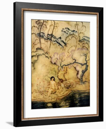 'Eleonora' by Edgar Allan Poe-Arthur Rackham-Framed Giclee Print