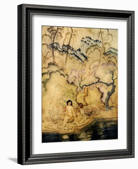 'Eleonora' by Edgar Allan Poe-Arthur Rackham-Framed Giclee Print