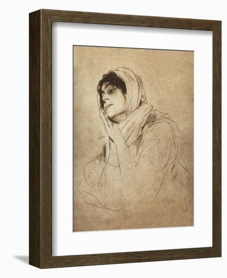 Eleonora Duse-Franz Seraph von Lenbach-Framed Giclee Print