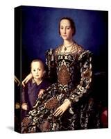 Eleonora of Toledo with her Son Giovanni de Medici-Agnolo Bronzino-Stretched Canvas