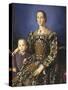 Eleonora of Toledo with Her Son-Agnolo Bronzino-Stretched Canvas
