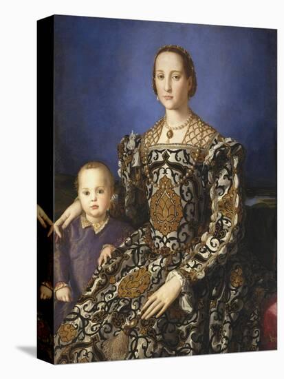 Eleonora of Toledo with Her Son-Agnolo Bronzino-Stretched Canvas