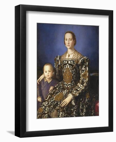 Eleonora of Toledo with Her Son-Agnolo Bronzino-Framed Premium Giclee Print