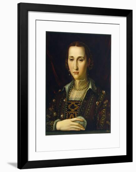 Eleonora Von Toledo-Angelo Bronzino-Framed Collectable Print