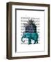 Elephant and Citadel-Fab Funky-Framed Art Print