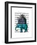 Elephant and Citadel-Fab Funky-Framed Art Print