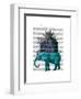 Elephant and Citadel-Fab Funky-Framed Art Print