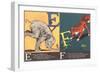 Elephant and Fox-null-Framed Art Print