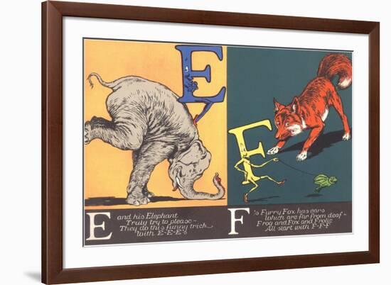 Elephant and Fox-null-Framed Premium Giclee Print