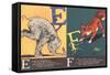 Elephant and Fox-null-Framed Stretched Canvas