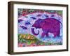 Elephant and mice, 1998,-Jane Tattersfield-Framed Giclee Print