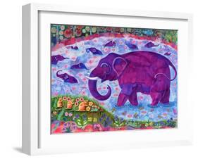 Elephant and mice, 1998,-Jane Tattersfield-Framed Giclee Print