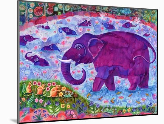 Elephant and mice, 1998,-Jane Tattersfield-Mounted Giclee Print