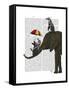 Elephant and Penguin-Fab Funky-Framed Stretched Canvas