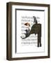 Elephant and Penguin-Fab Funky-Framed Art Print