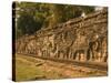 Elephant and Warrior Carvings, Cambodia-Gavriel Jecan-Stretched Canvas