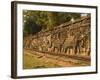 Elephant and Warrior Carvings, Cambodia-Gavriel Jecan-Framed Photographic Print