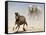 Elephant and Zebra, Etosha, 2018-Eric Meyer-Framed Stretched Canvas