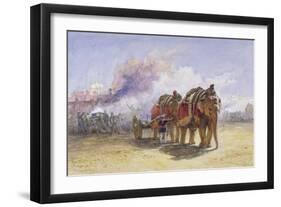 Elephant Battery, 1864-William 'Crimea' Simpson-Framed Premium Giclee Print