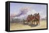 Elephant Battery, 1864-William 'Crimea' Simpson-Framed Stretched Canvas