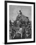 Elephant Battery at Action in Burma-null-Framed Giclee Print