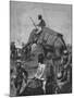 Elephant Battery at Action in Burma-null-Mounted Giclee Print