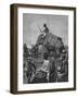 Elephant Battery at Action in Burma-null-Framed Giclee Print