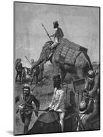 Elephant Battery at Action in Burma-null-Mounted Giclee Print