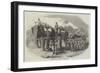 Elephant Battery on the March-null-Framed Giclee Print