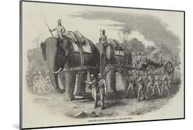 Elephant Battery on the March-null-Mounted Giclee Print