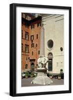 Elephant Bearing an Egyptian Obelisk, 1667-Giovanni Lorenzo Bernini-Framed Giclee Print