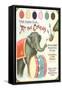 Elephant Beating Drum, Circus Painting Book-null-Framed Stretched Canvas