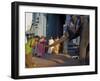 Elephant Benediction, Kamakshi Amman, Kanchipuram, Tamil Nadu, India, Asia-Tuul-Framed Photographic Print