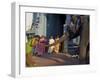 Elephant Benediction, Kamakshi Amman, Kanchipuram, Tamil Nadu, India, Asia-Tuul-Framed Photographic Print