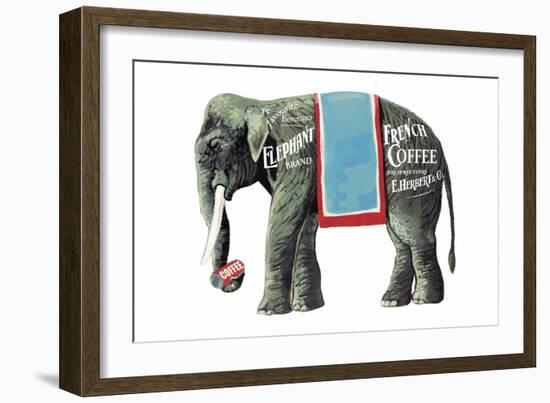 Elephant Brand French Coffee-null-Framed Art Print