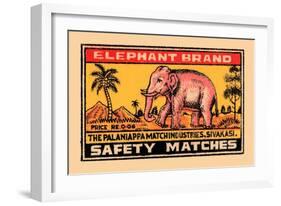 Elephant Brand-null-Framed Art Print