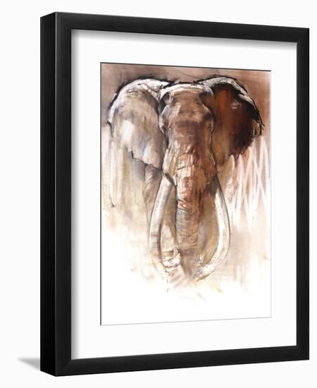 Elephant Bull-Mark Adlington-Framed Premium Giclee Print