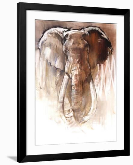 Elephant Bull-Mark Adlington-Framed Giclee Print