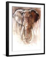 Elephant Bull-Mark Adlington-Framed Giclee Print