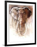 Elephant Bull-Mark Adlington-Framed Giclee Print