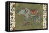 Elephant Caravan IIF-Daphne Brissonnet-Framed Stretched Canvas