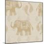 Elephant Caravan Patterns I-Daphne Brissonnet-Mounted Art Print