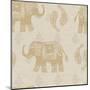 Elephant Caravan Patterns I-Daphne Brissonnet-Mounted Art Print