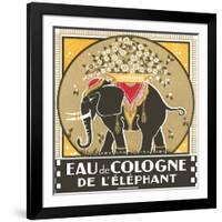 Elephant Cologne-null-Framed Art Print