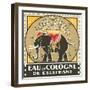 Elephant Cologne-null-Framed Art Print