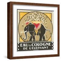 Elephant Cologne-null-Framed Art Print