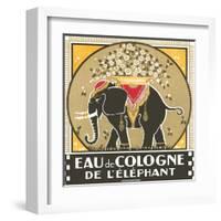 Elephant Cologne-null-Framed Art Print