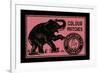 Elephant Colour Matches-null-Framed Art Print